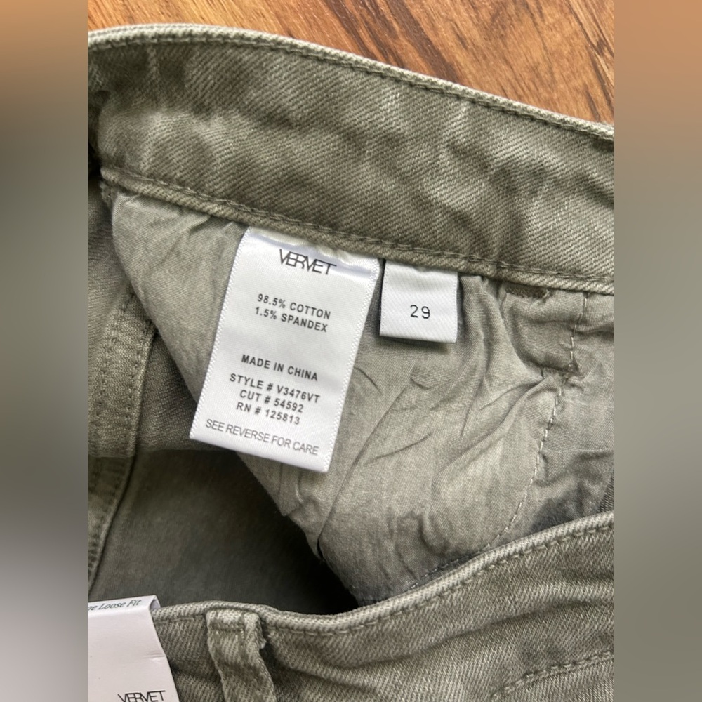 Vervet Lindsey 90s Vintage Loose Fit Wide Leg Stretch Cargo Pant Womens Size 29 - Picture 11 of 14